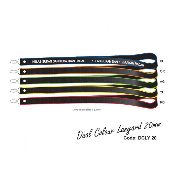 DCLY 20 Dual Color Lanyard 20mm